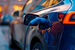 E-Auto beim Aufladen